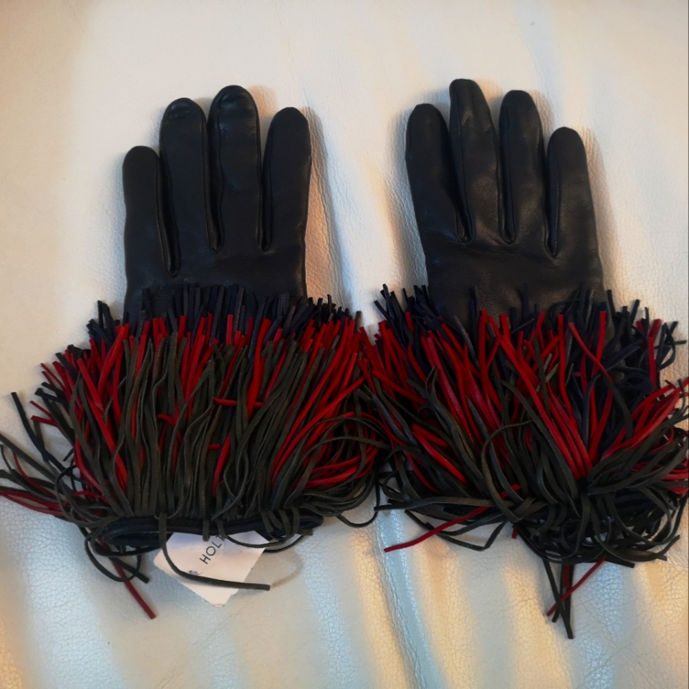 🌟HOST PICK🌟NWT AGNELLE Stunning Fringe Gloves.